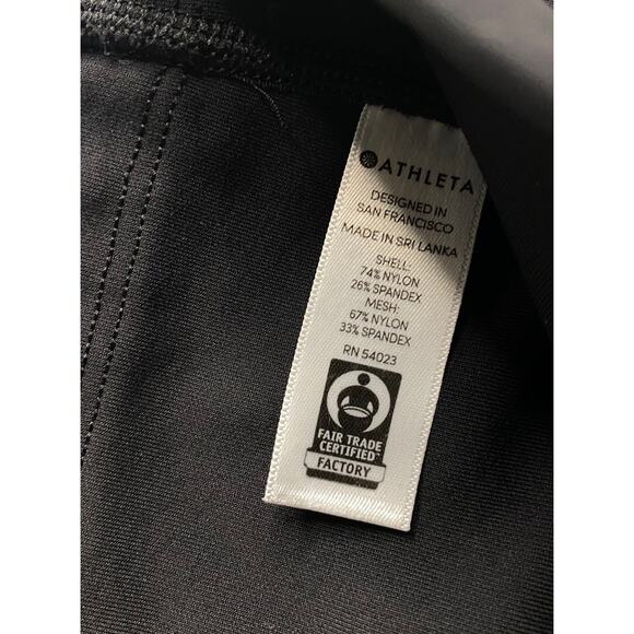 Athleta Small Black Ultimate Stash 7/8 Tight Leggings Workout Yoga Pockets Nylon - Picture 4 of 4